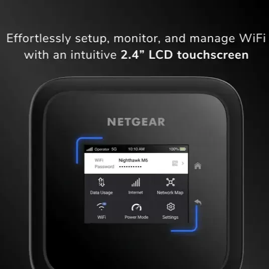 Netgear, Nighthawk M6, 5G, WiFi 6 Mobile Router. Unlocked. (MR6110) - tribz - NetGear 99760000078306