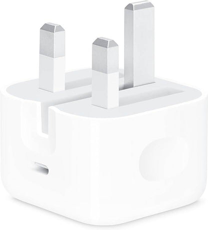 Apple 20W USB-C UK 3 Pin Power Adapter - Model MUVT3B/A (Part Number: A2305)