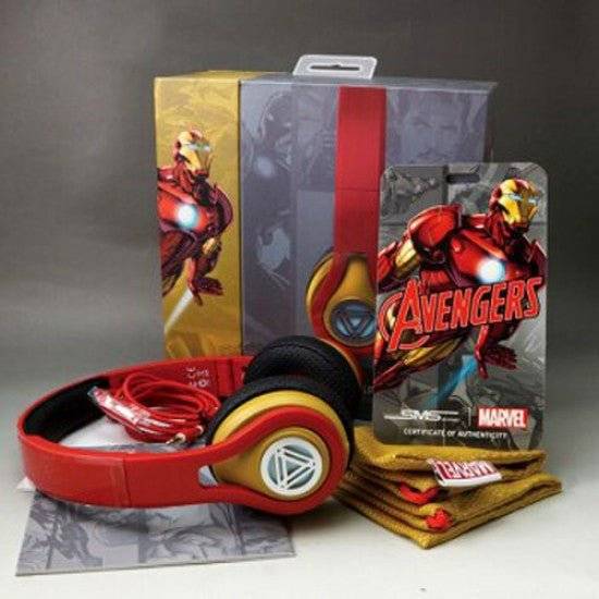 Marvel Collectors Edition, Ironman SportWired, Microlite Headphones - tribz - SMS Audio 812184013307