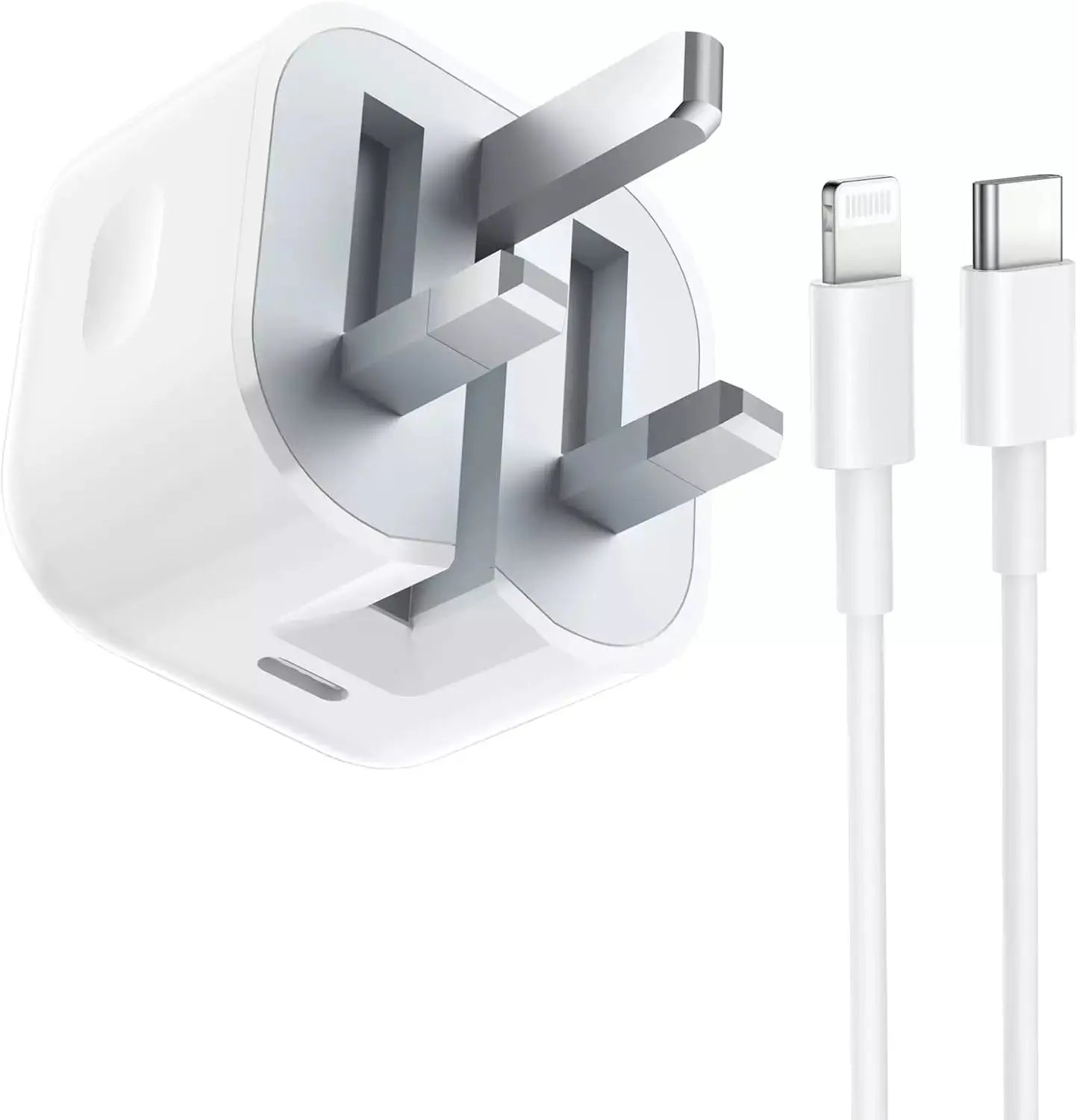 Apple 20W USB-C UK 3 Pin Power Adapter - Model MUVT3B/A (Part Number: A2305)